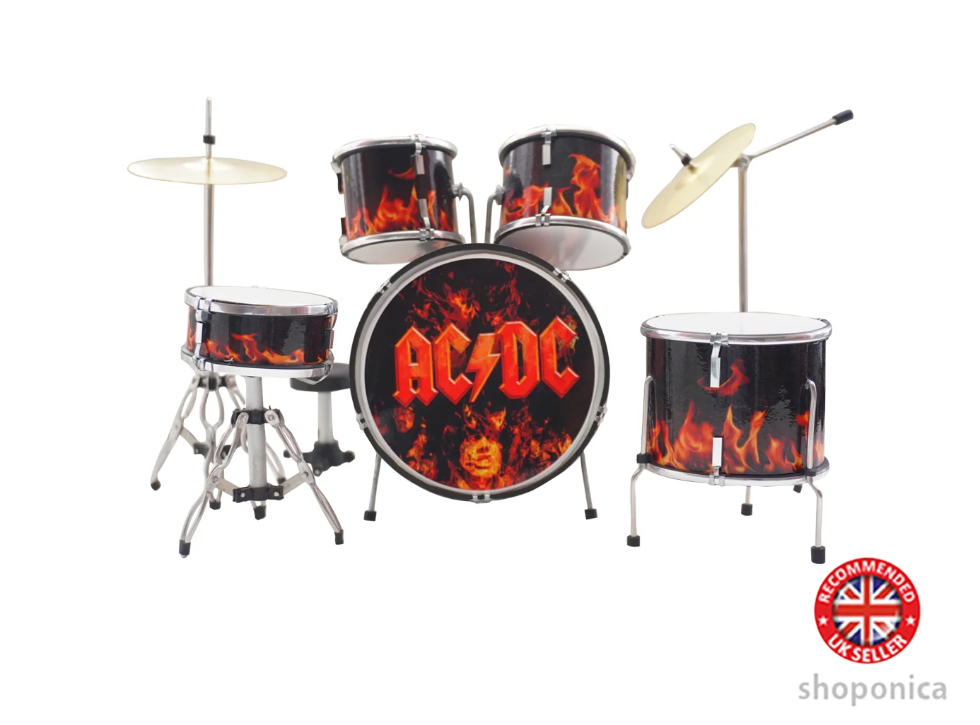 Handcrafted Mini Drum Set Replica (15cm)