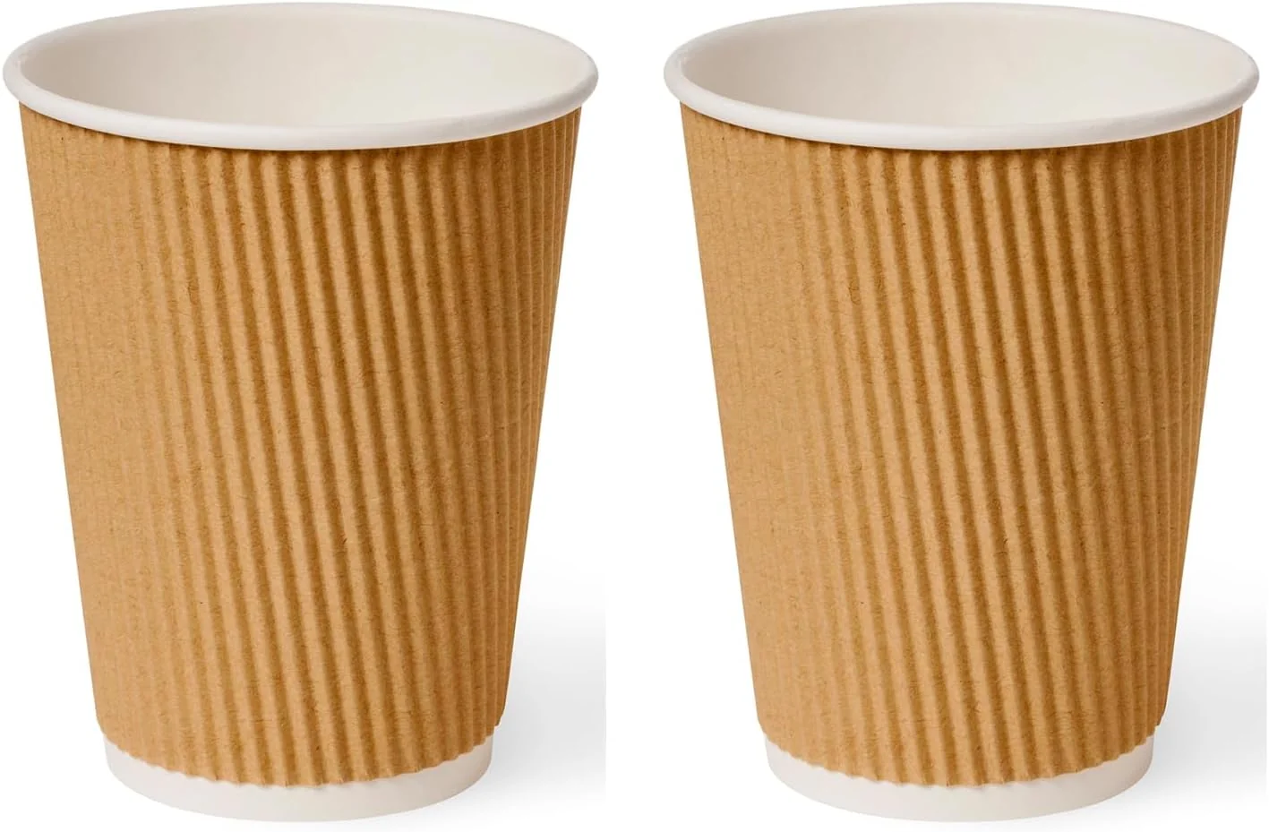 Disposable Paper Cups 340ml Brown Pack of 50