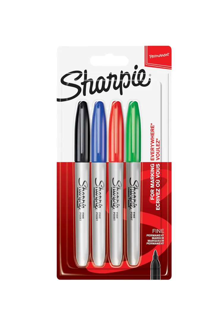 Sharpie Permanent Markers   4 colours  Marker Pens