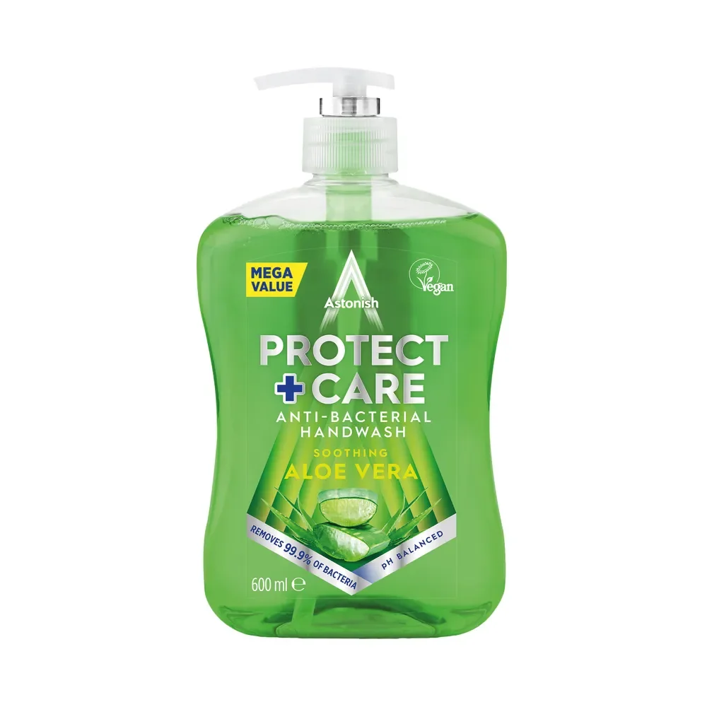 Astonish Antibac Handwash Aloe Vera Green 600ml Antibacterial Liquid Soap