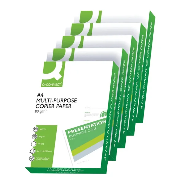 Q-Connect White A4 80gsm Copier Paper (2500 Pack)