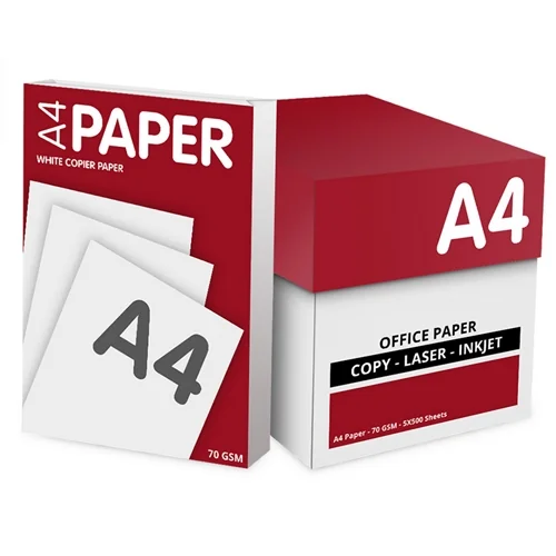 A4 White Copy Paper  Ream Wrapped , Box of 5 x 500 Sheets (2500 Sheets )
